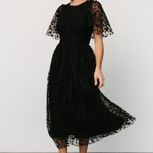 Baltic Born Kendra Embroidered Dress | Black Size 3XL3XL